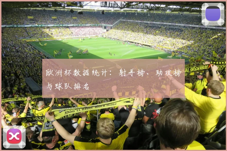 欧洲杯数据统计：射手榜、助攻榜与球队排名